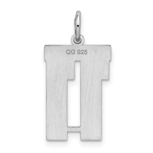 Sterling Silver, Jersey Collection, Medium Number 11 Pendant - Picture 3 of 5